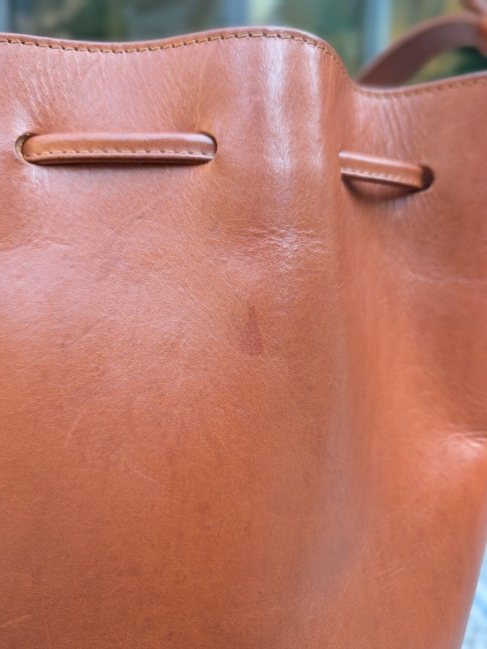 Sézane Farrow Bag Natural Heritage Leather - Picture 8 of 9